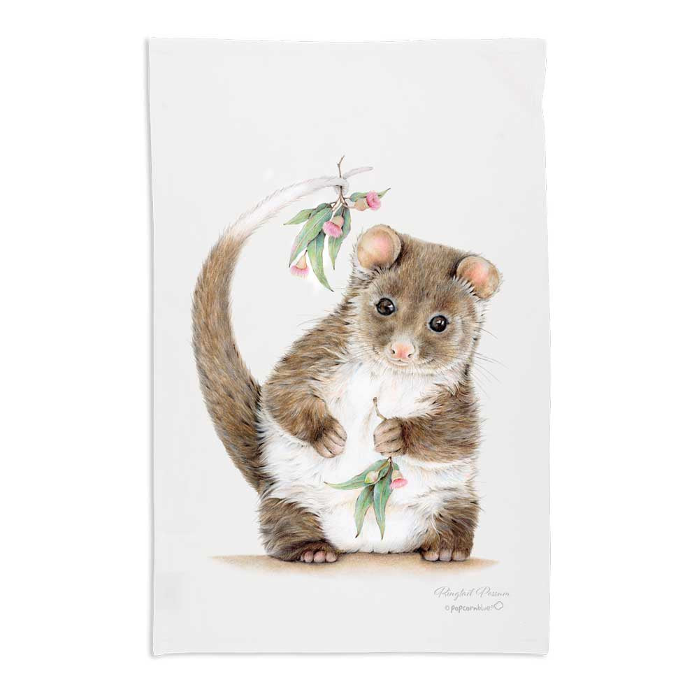 Ringtail Possum Tea Towel Art