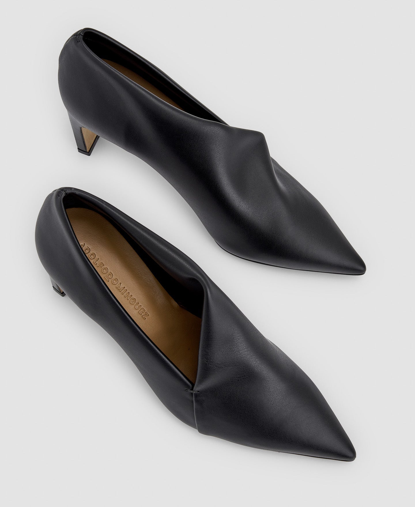 Women Shoes | Black Asymmetrical Pump by Spanish designer Adolfo Dominguez