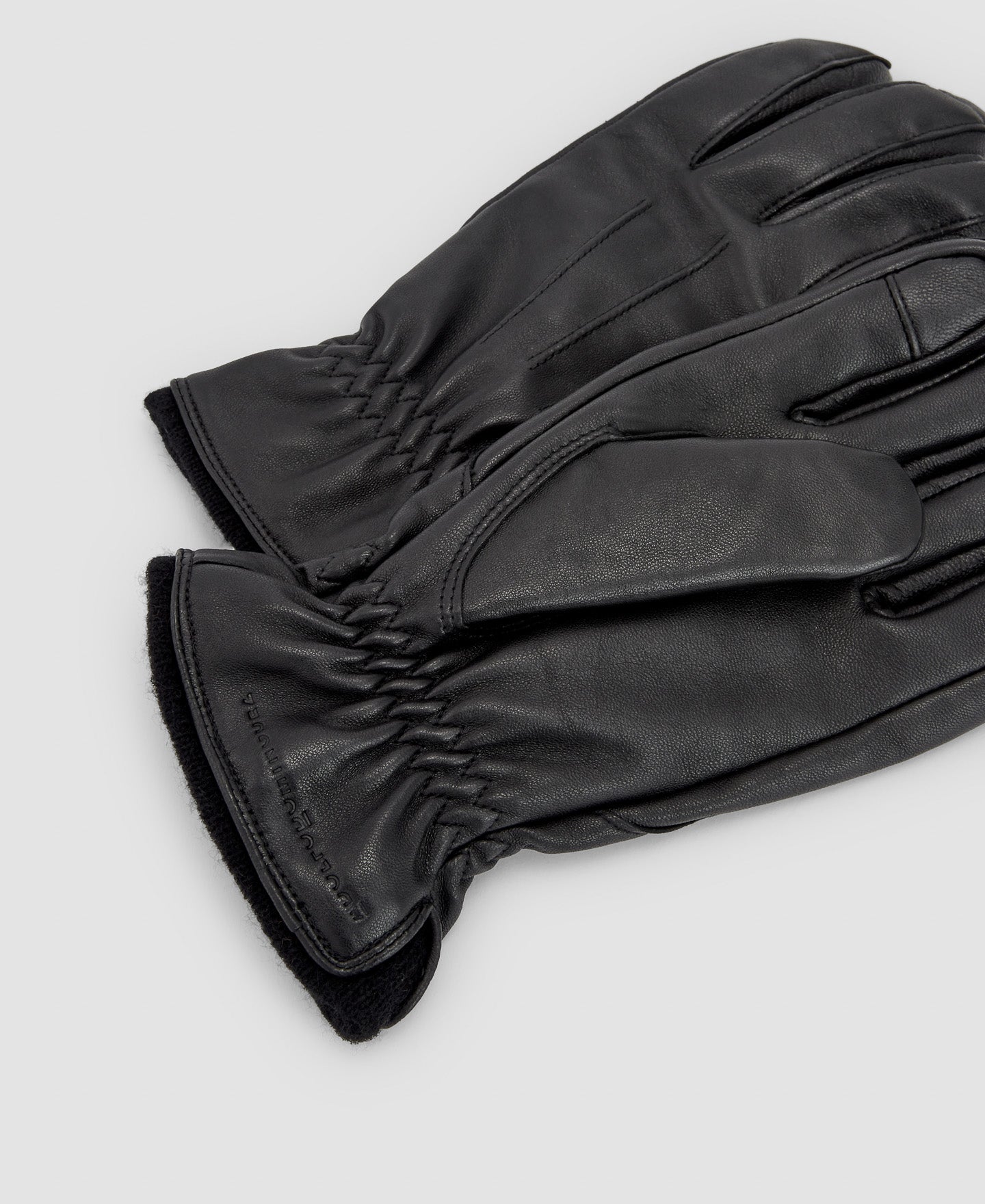 Men Gloves | Black Gloves by Spanish designer Adolfo Dominguez