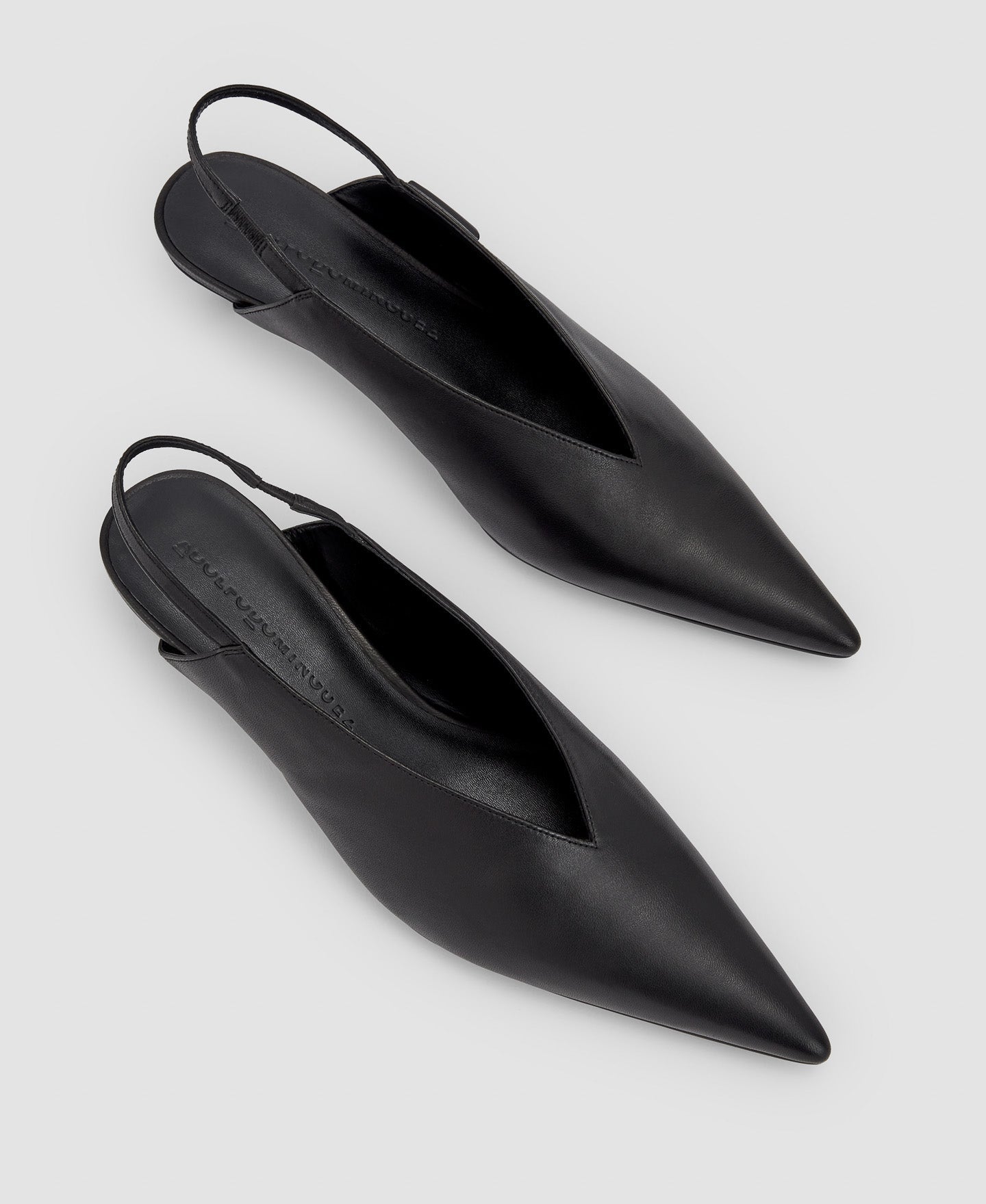 Women Shoes | Black Leather Slingback Shoe by Spanish designer Adolfo Dominguez