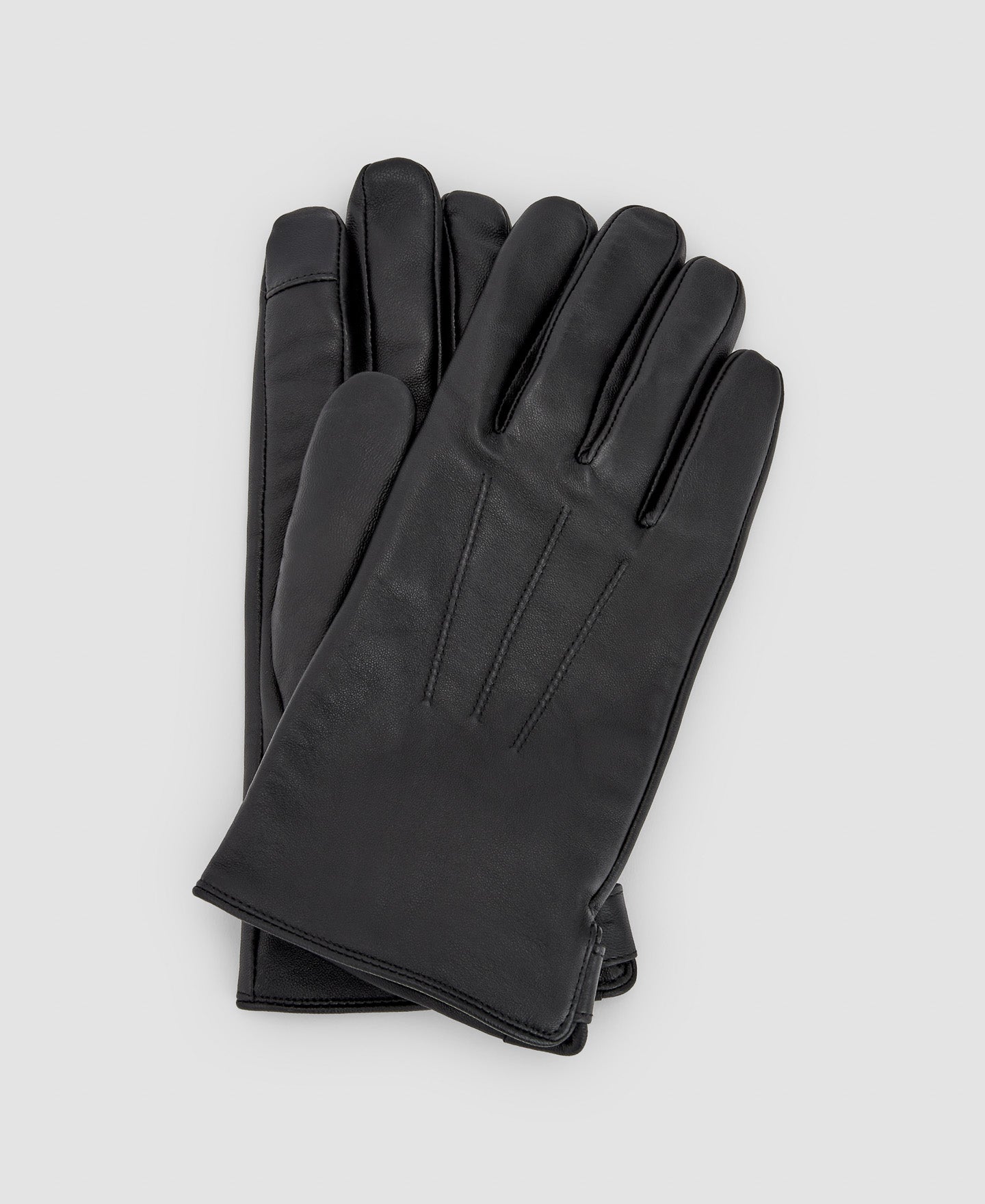 Men Gloves | Black Men Gloves by Spanish designer Adolfo Dominguez