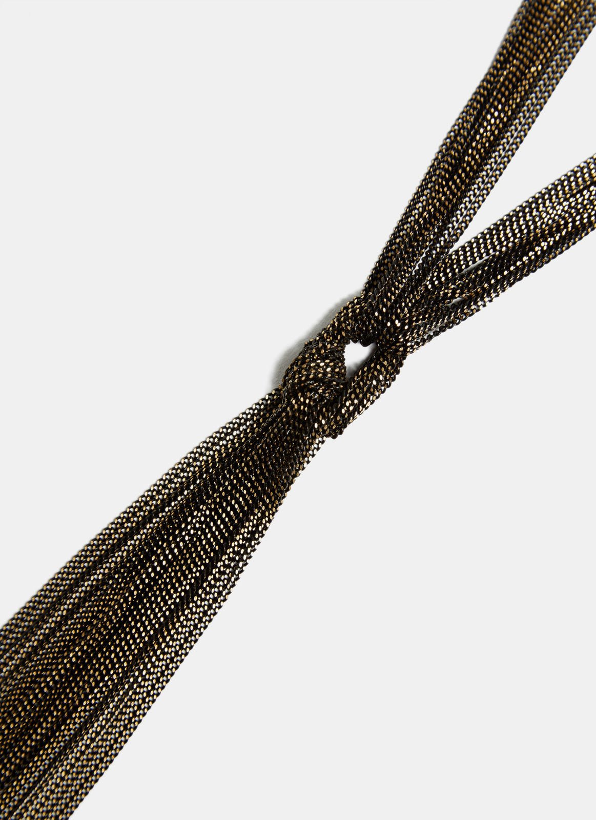 Women Necklace | Black Multiline Necklace With Maxi-Tassel by Spanish designer Adolfo Dominguez