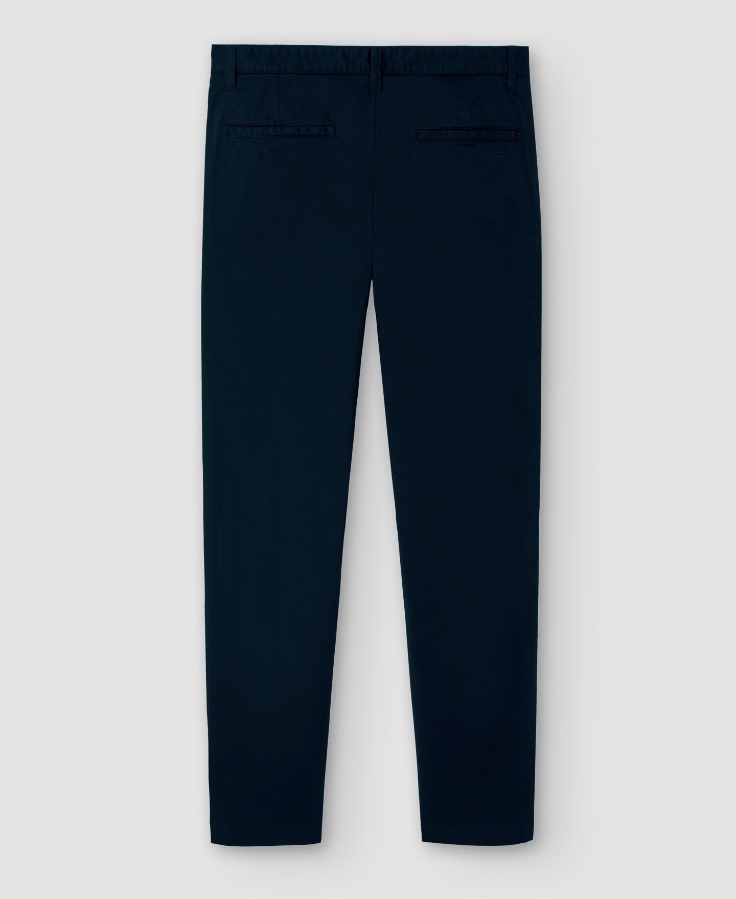 Men Trousers | Black Stretch Cotton Chino Trousers by Spanish designer Adolfo Dominguez