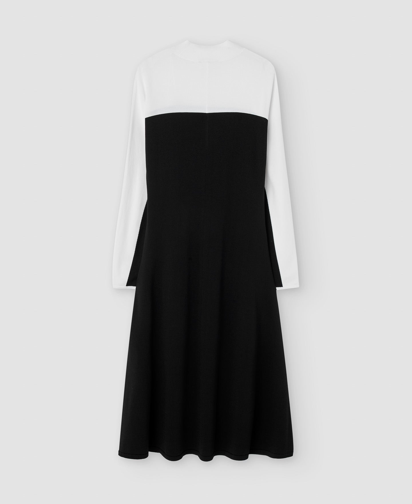 Women Dress | Black/Cream Recycled Nylon Dress by Spanish designer Adolfo Dominguez