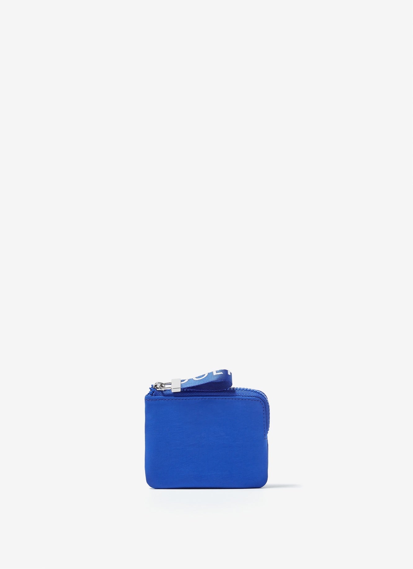 Men Wallet | Blue Mallard Nylon Coin Holder With Card Slot by Spanish designer Adolfo Dominguez