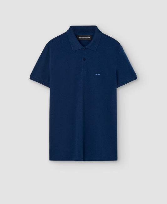 Men Polo | Blue Polo by Spanish designer Adolfo Dominguez