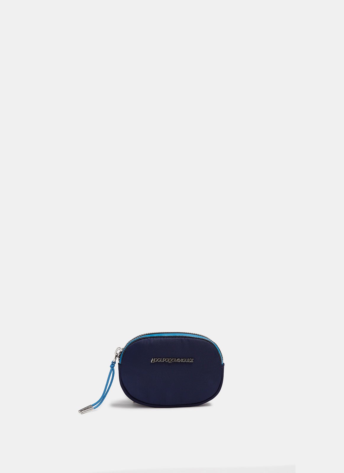 Women Wallet | Blue Technical Nylon Rounded Coin Purse by Spanish designer Adolfo Dominguez