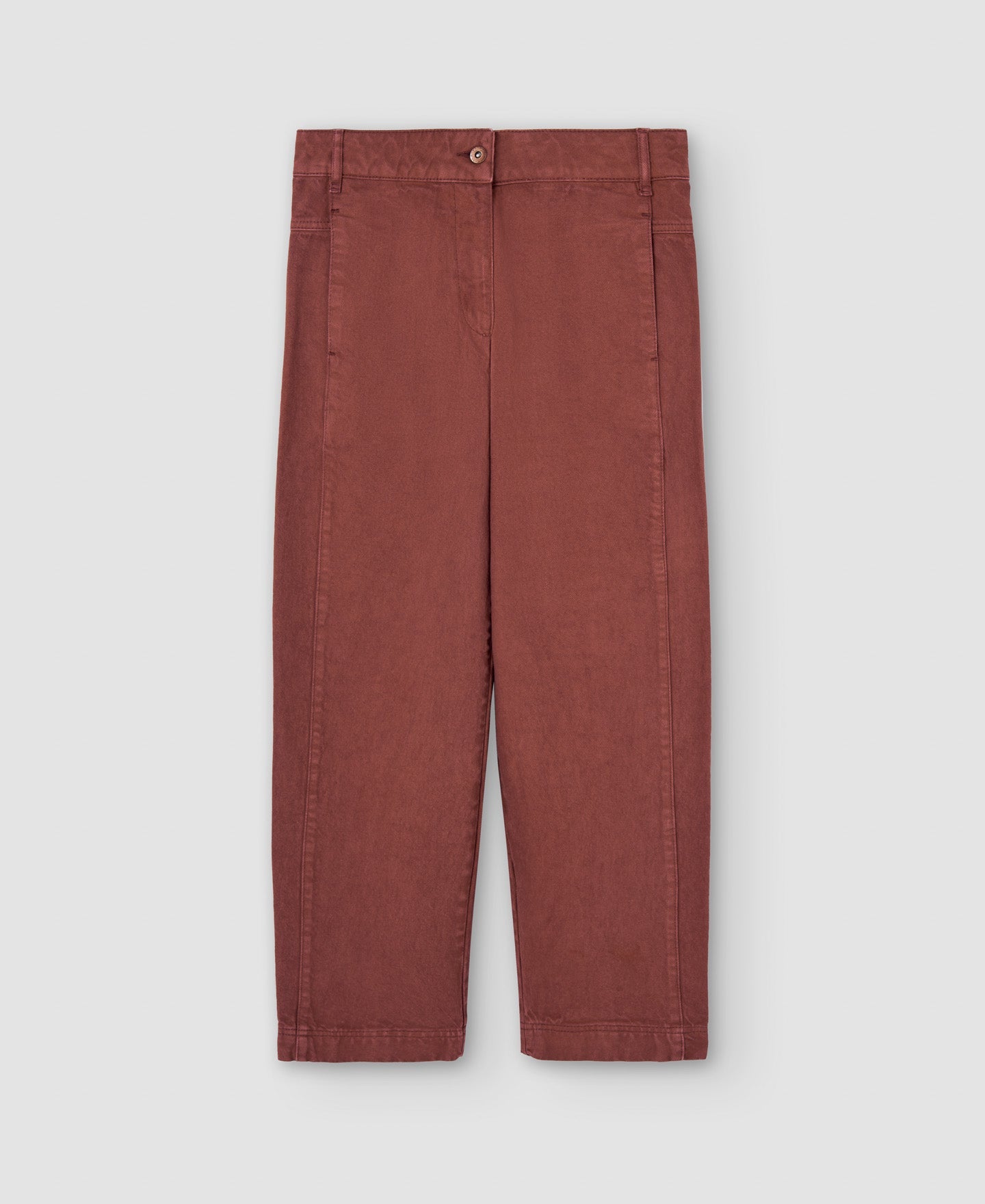 Women Jeans | Brown Organic Cotton Carrot Jeans by Spanish designer Adolfo Dominguez