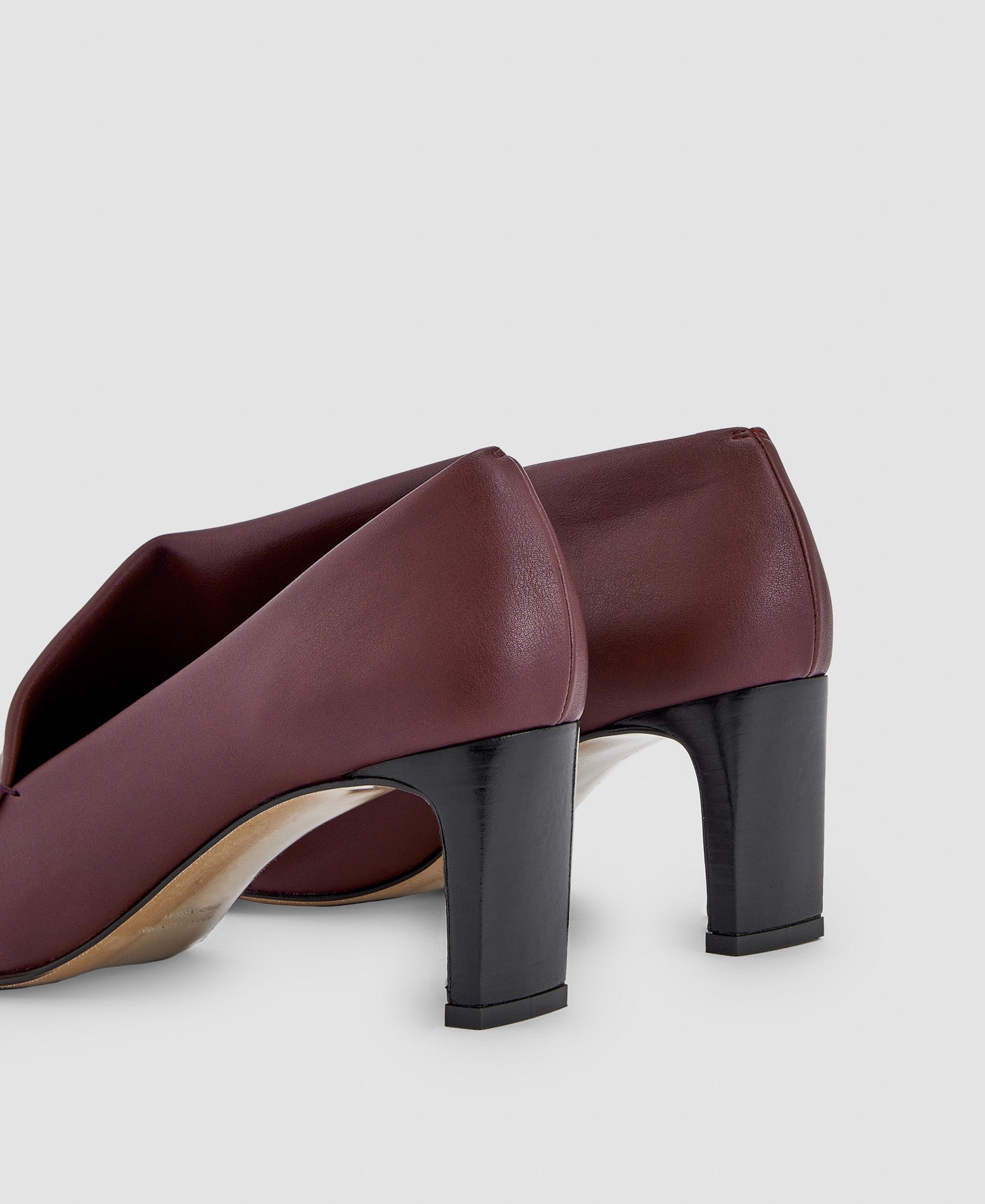 Women Shoes | Burgundy Asymmetrical Pump by Spanish designer Adolfo Dominguez