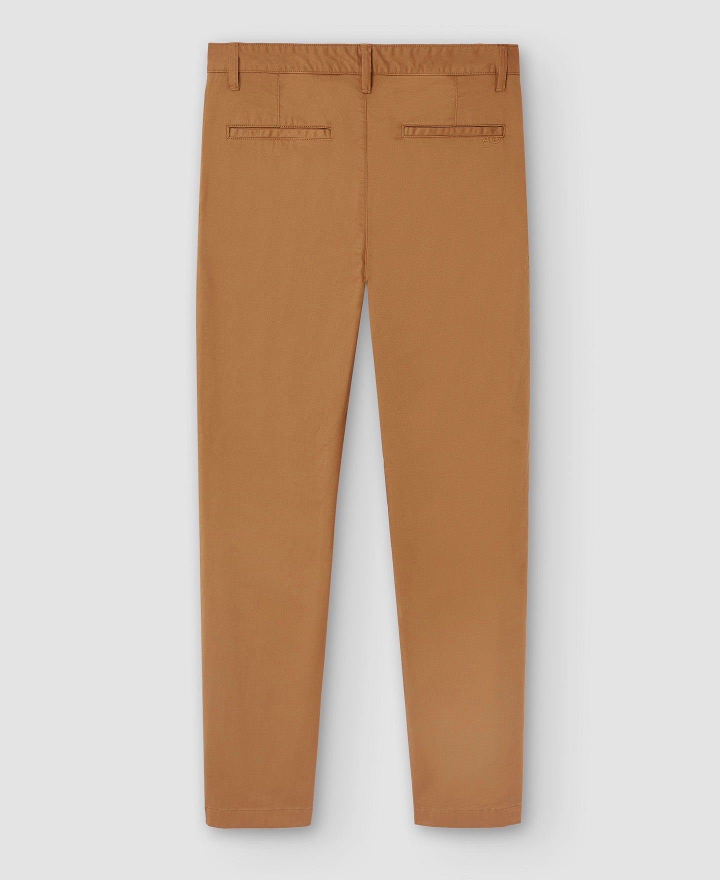 Men Trousers | Camel Stretch Cotton Chino Trousers by Spanish designer Adolfo Dominguez