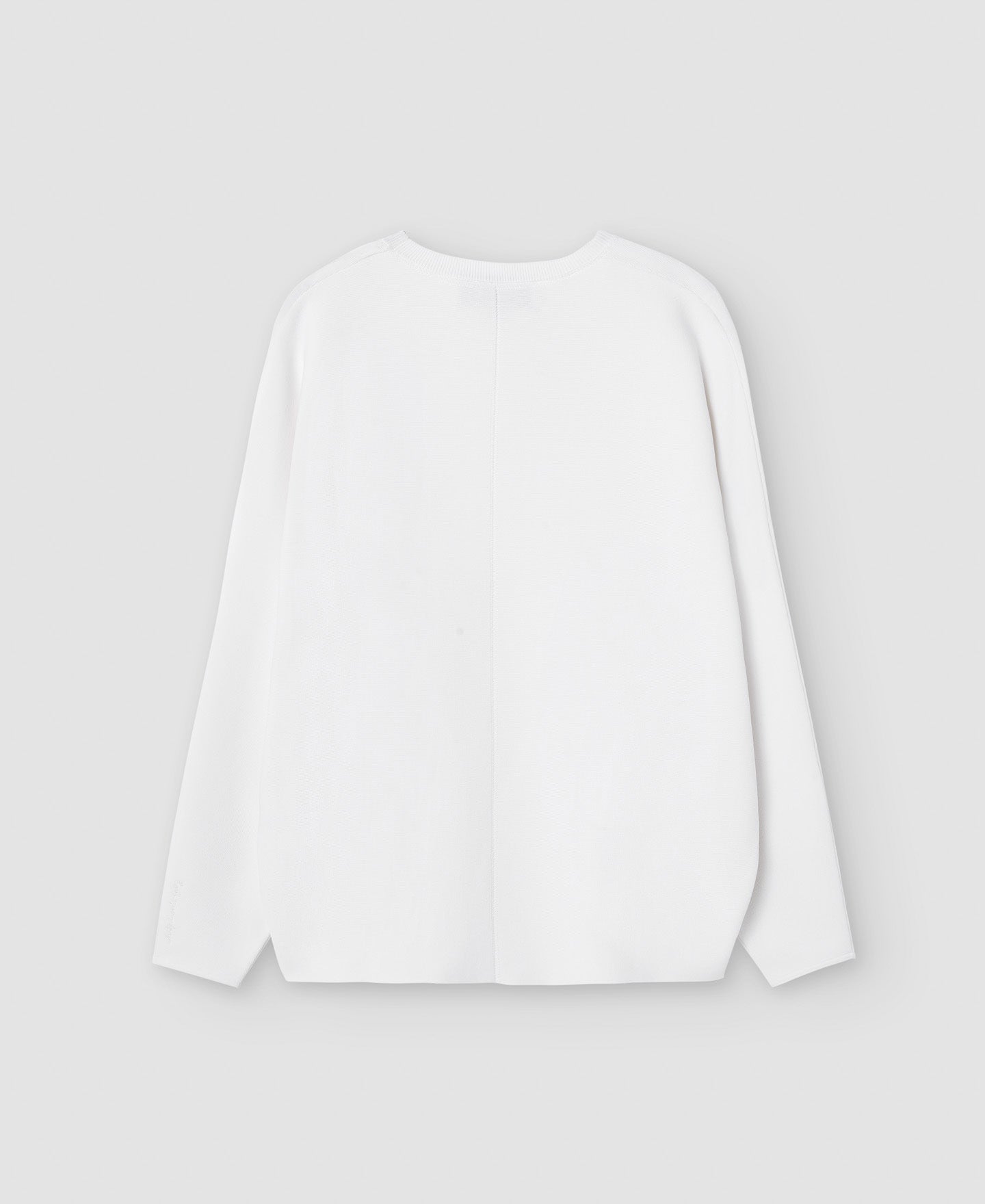 Women Jersey | Ecru Recycled Nylon Japanese Sleeve Sweater by Spanish designer Adolfo Dominguez