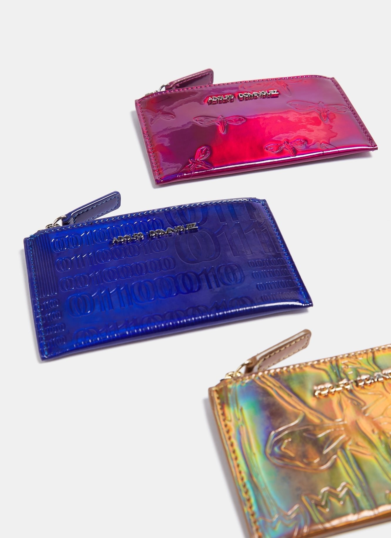 Women Wallet | Electric Blue Wallet With Mirror Finish by Spanish designer Adolfo Dominguez