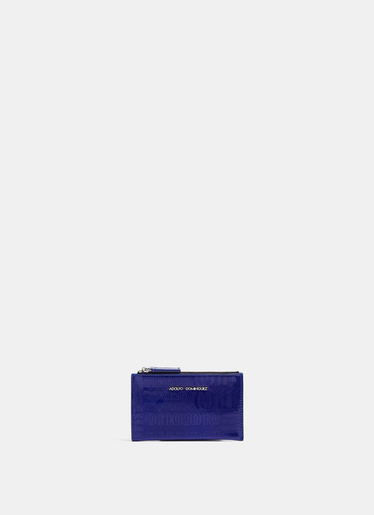 Women Wallet | Electric Blue Wallet With Mirror Finish by Spanish designer Adolfo Dominguez