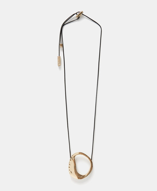 Women Necklace | Gold Organic Zinc-Plated Necklace by Spanish designer Adolfo Dominguez