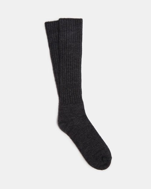 Men Socks | Grey Alpaca Knit Socks by Spanish designer Adolfo Dominguez