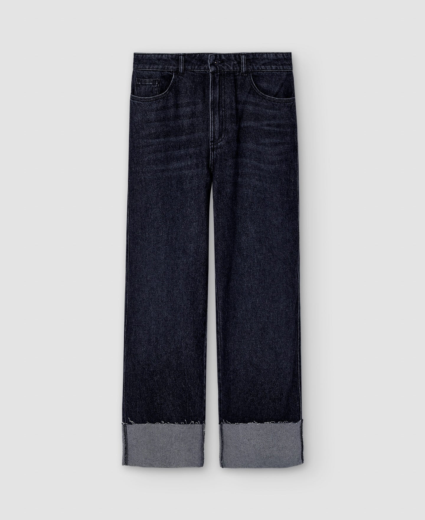 Women Jeans | Grey Melange Womens Cotton Jeans by Spanish designer Adolfo Dominguez