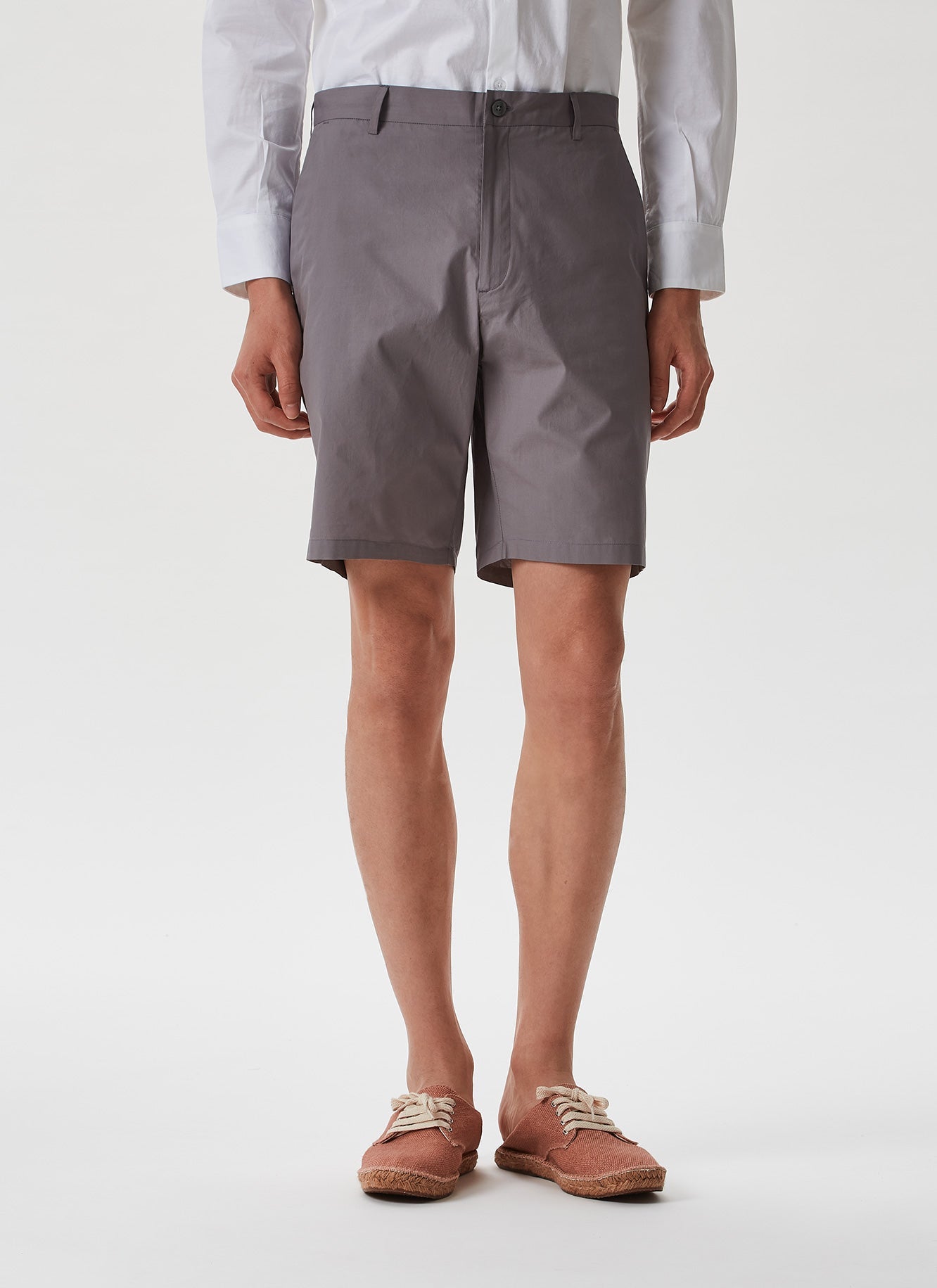 Men Shorts | Grey Short by Spanish designer Adolfo Dominguez