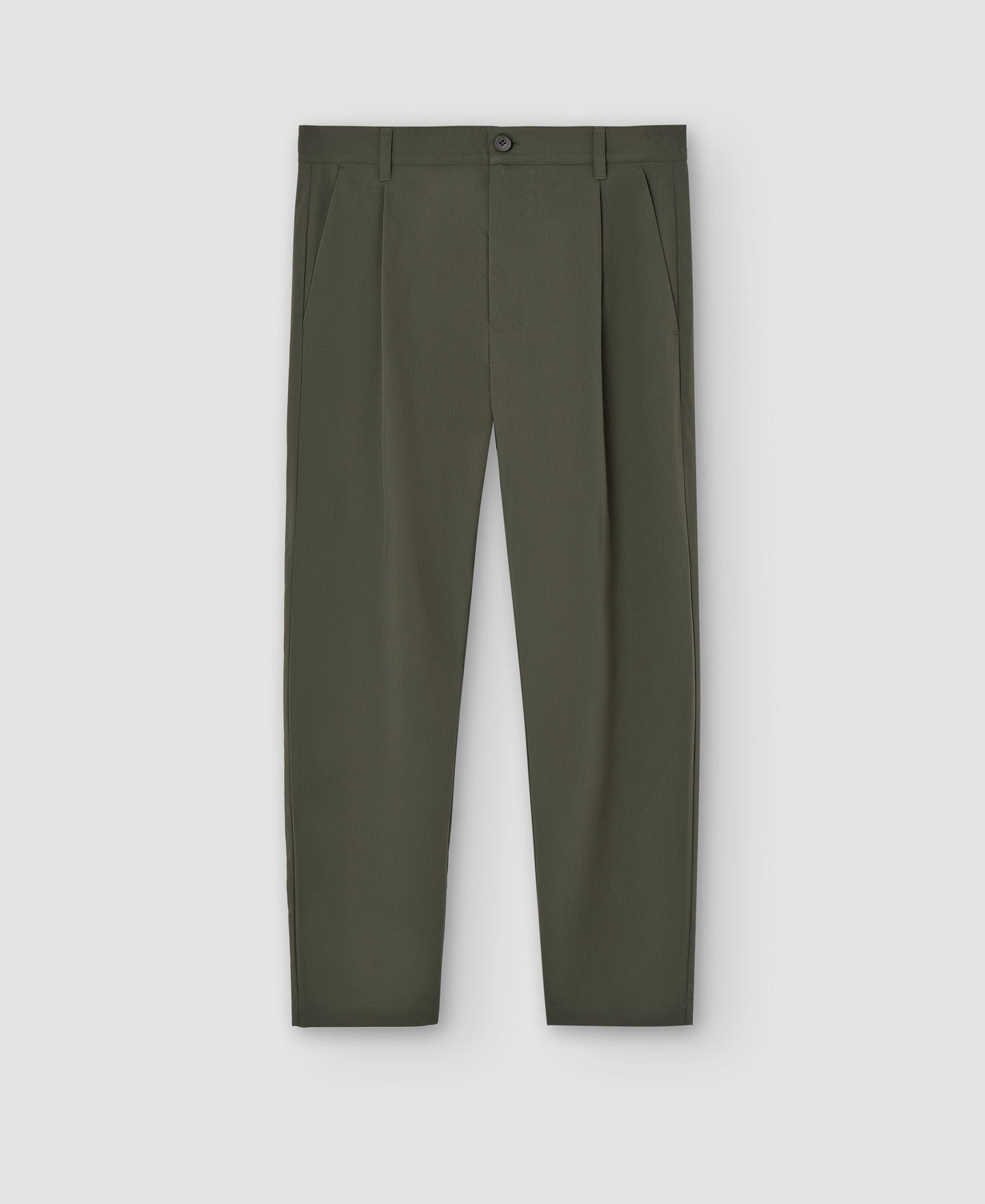 Men Trousers | Khaki Chino Trousers With Recycled Materials by Spanish designer Adolfo Dominguez