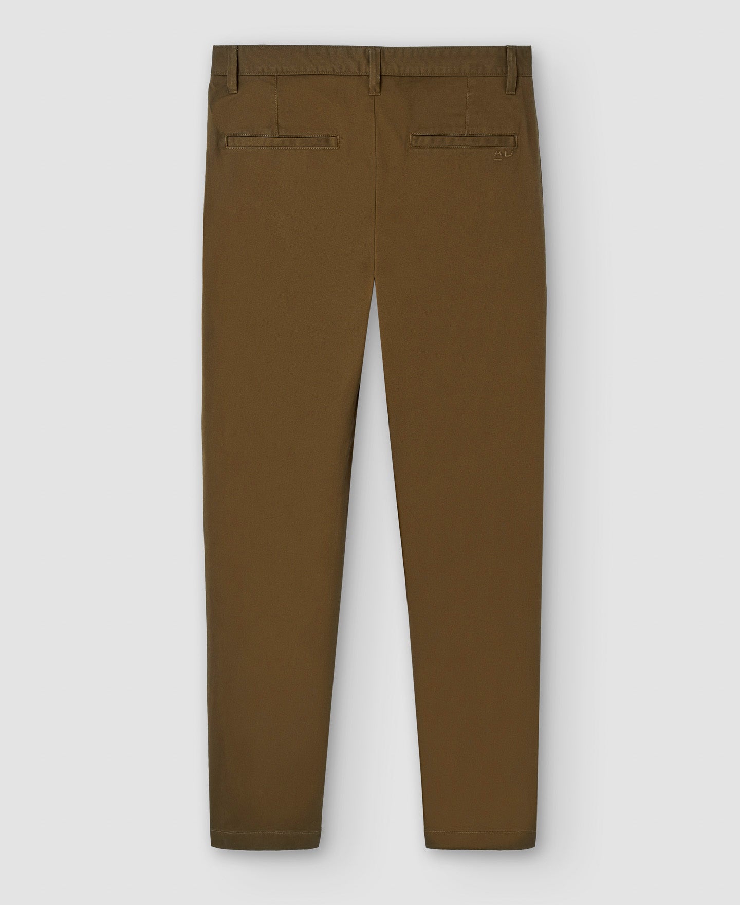 Men Trousers | Khaki Stretch Cotton Chino Trousers by Spanish designer Adolfo Dominguez