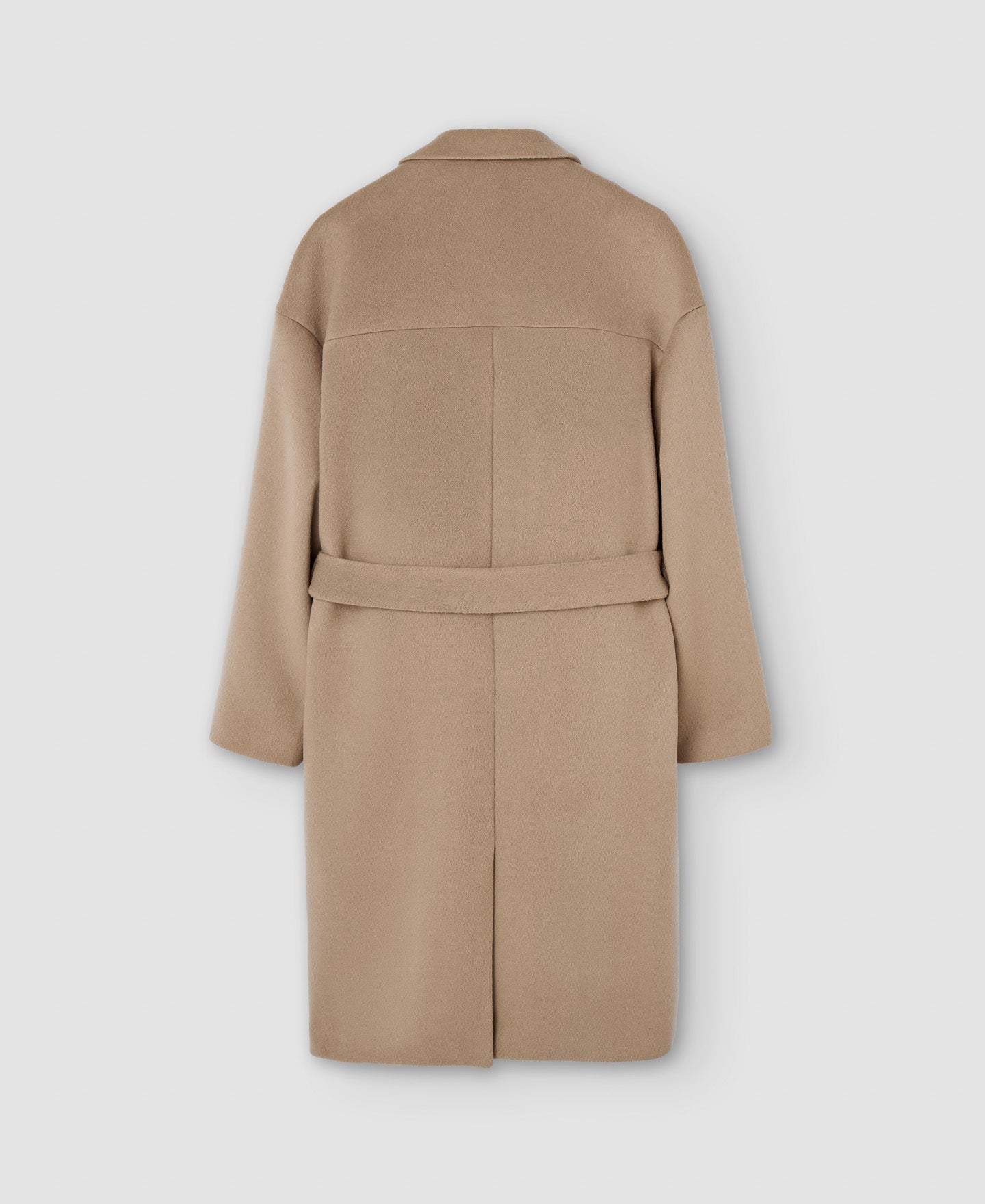 Men Coat | Light Brown Merino Wool Cloth Oversize Coat by Spanish designer Adolfo Dominguez