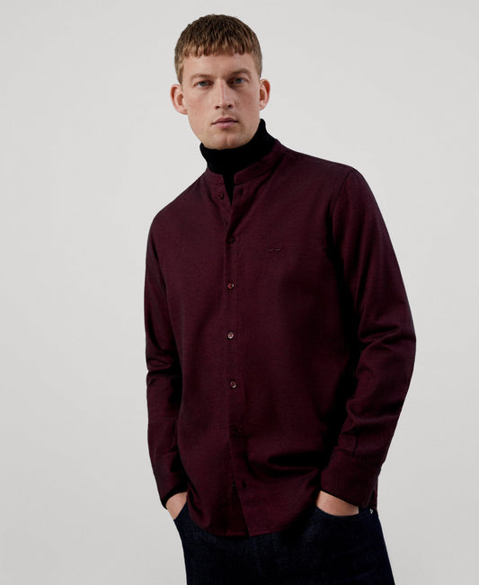 Men Shirt | Maroon Shirt by Spanish designer Adolfo Dominguez