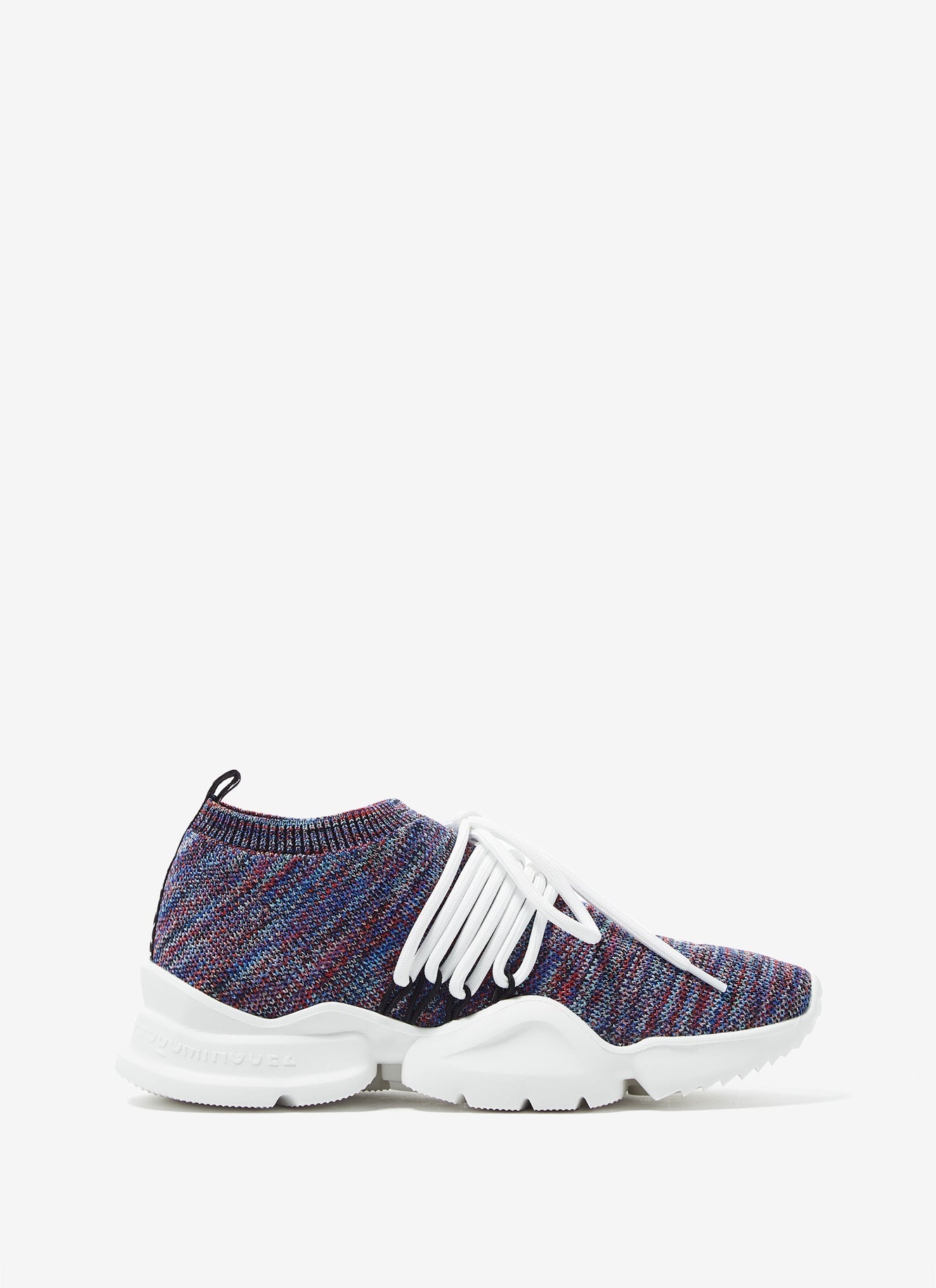 Women Shoes | Multicolor Jacquard Ankle Sock Sneakers by Spanish designer Adolfo Dominguez