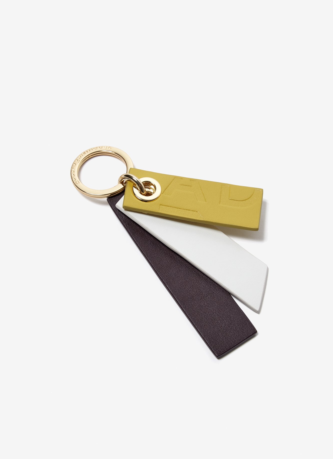 Women Key Ring | Multicolor Tricolour Leather Keyring by Spanish designer Adolfo Dominguez