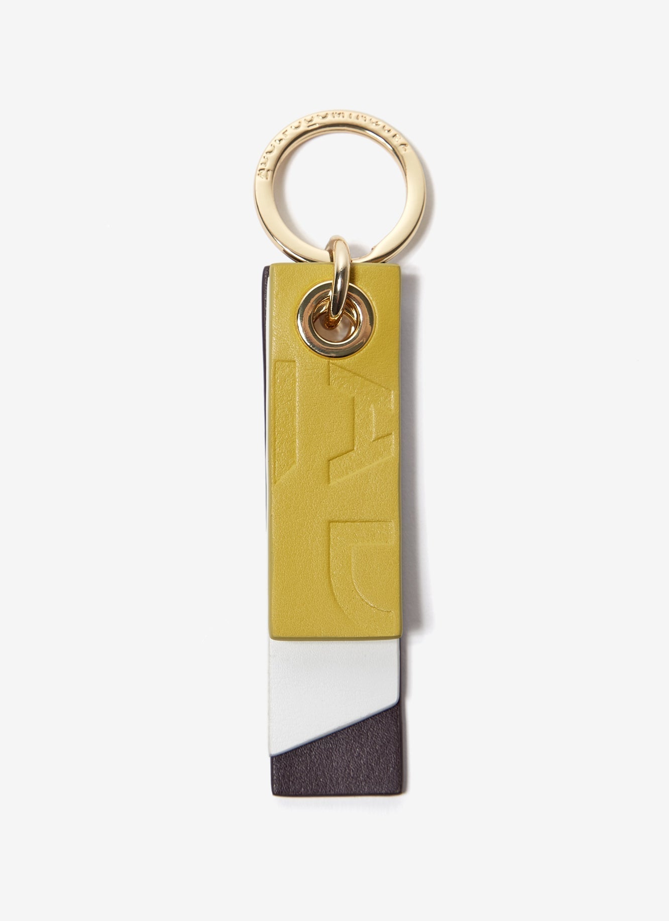 Women Key Ring | Multicolor Tricolour Leather Keyring by Spanish designer Adolfo Dominguez