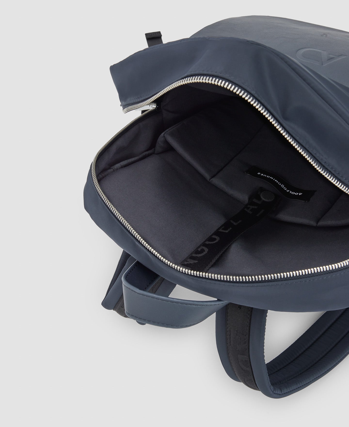 Men Bags | Navy Blue Back Pack by Spanish designer Adolfo Dominguez