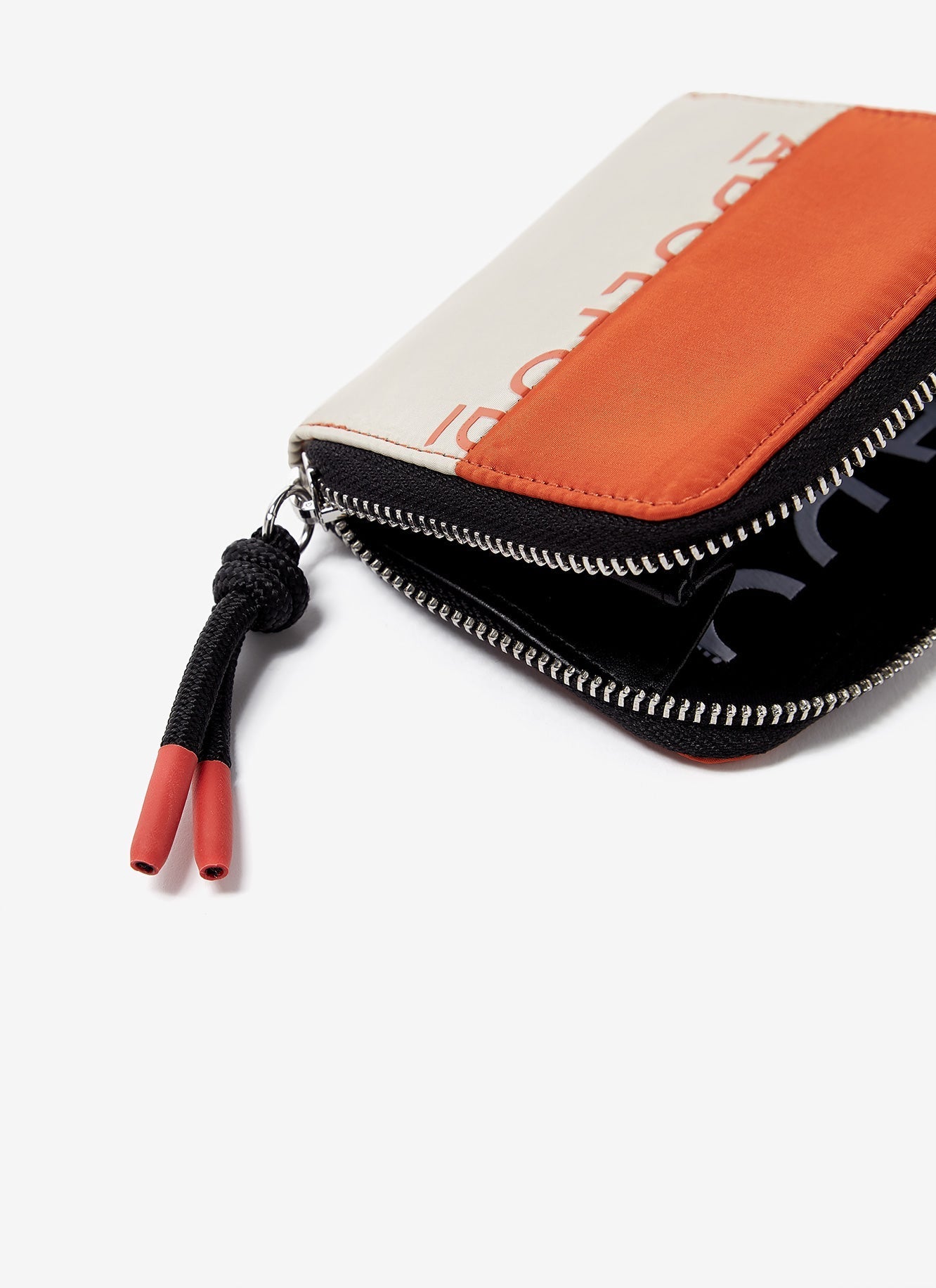 Women Wallet | Orange Bicolour Nylon Small Wallet by Spanish designer Adolfo Dominguez