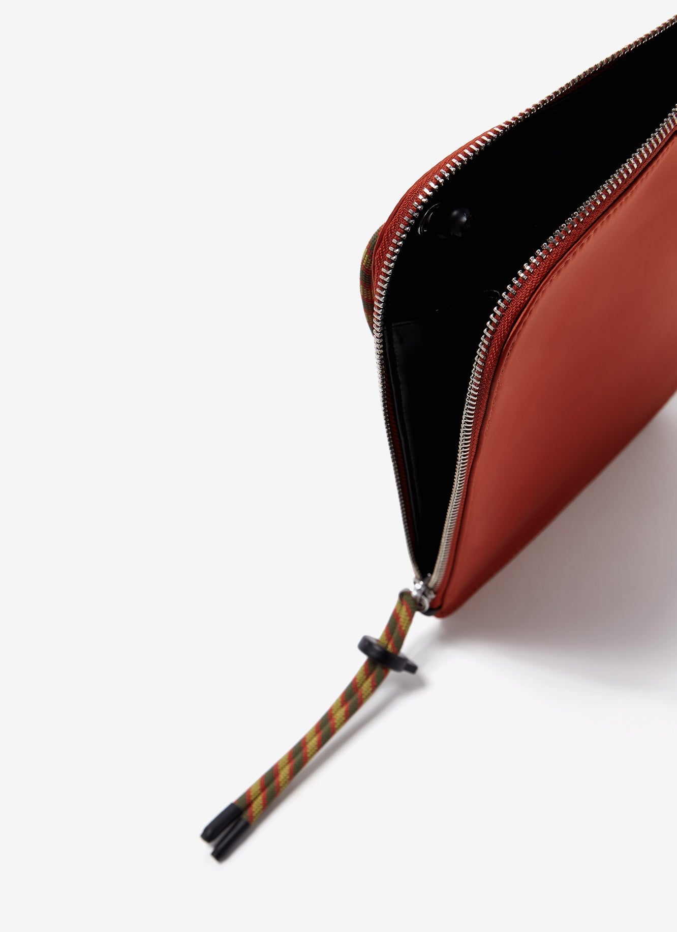 Women Wallet | Orange Nylon Clutch Bag by Spanish designer Adolfo Dominguez