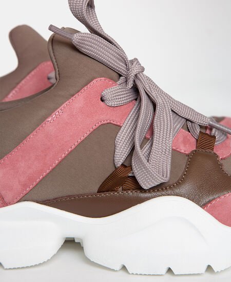 Women Shoes | Pink Combined Sneakers by Spanish designer Adolfo Dominguez