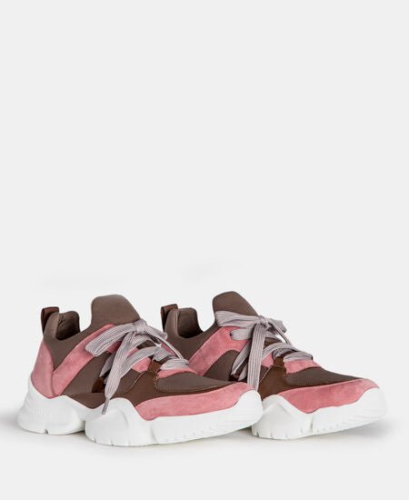 Women Shoes | Pink Combined Sneakers by Spanish designer Adolfo Dominguez