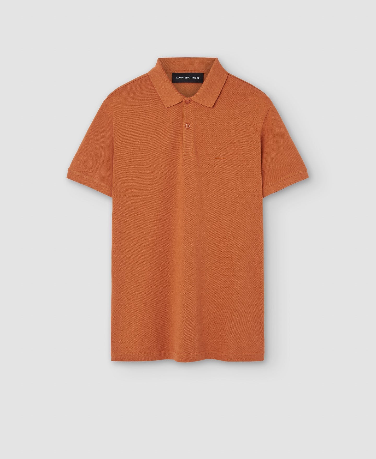 Men Polo | Red Russet Polo by Spanish designer Adolfo Dominguez