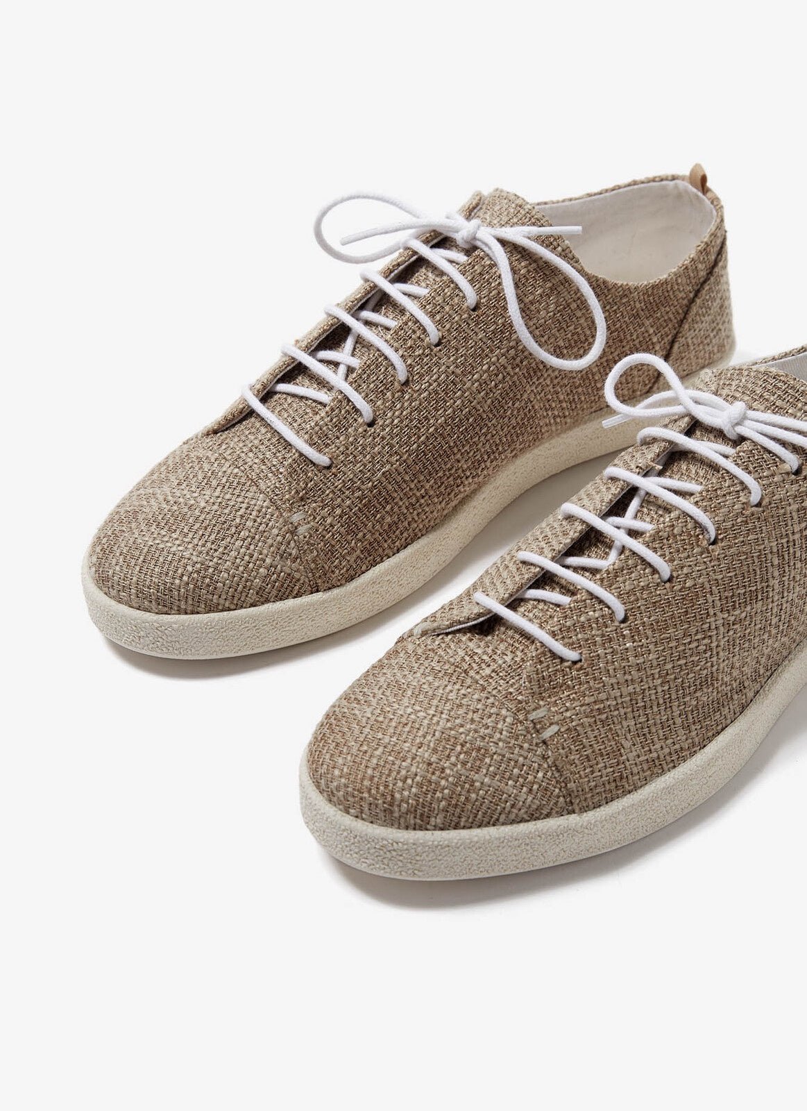 Men Shoes | Sand Cotton Espadrilles With Rubber Sole by Spanish designer Adolfo Dominguez