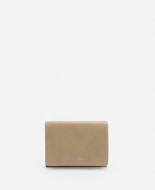 Women Wallet | Sand Small Wallet In Crackled Leather by Spanish designer Adolfo Dominguez