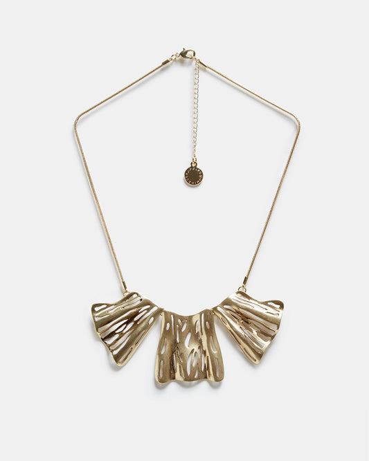 Women Necklace | Short Necklace With Pleated Pen by Spanish designer Adolfo Dominguez