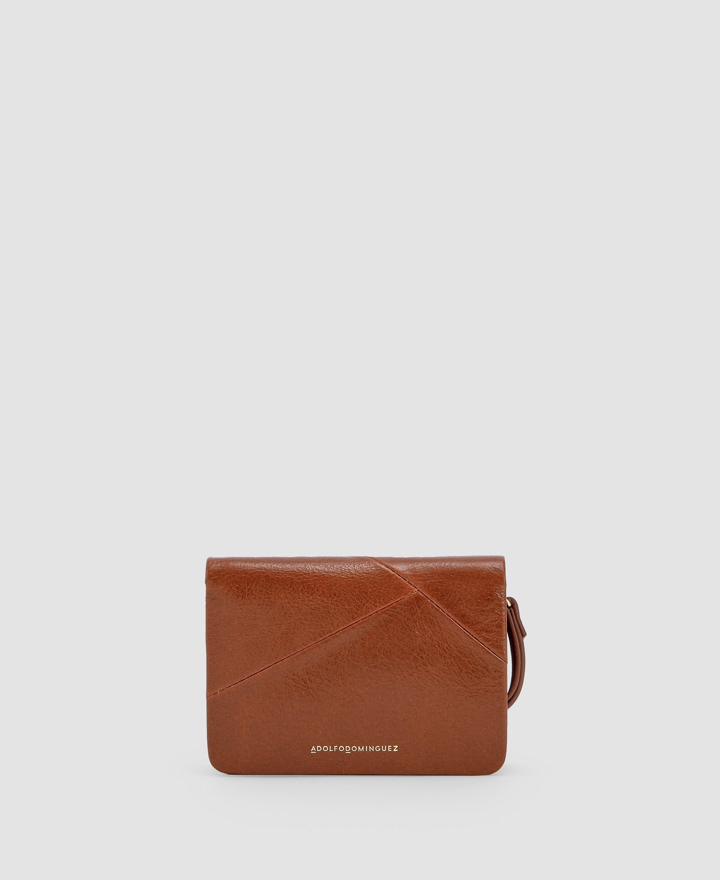 Women Wallet | Tan Cracked Leather Medium Wallet by Spanish designer Adolfo Dominguez