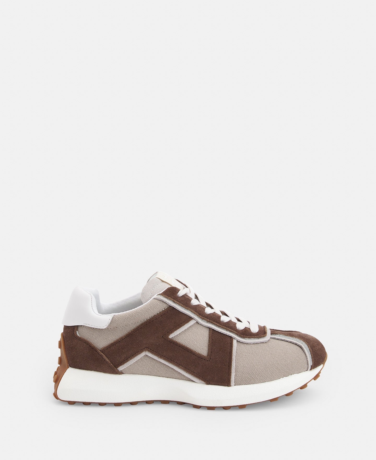 Women Shoes | Taupe Vintage Leather Running Shoe by Spanish designer Adolfo Dominguez