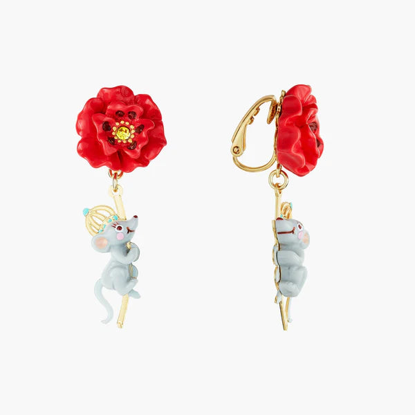 Theé Toto & Dorothy Poppy Stem And Rat Earrings | ANOZ109C/1