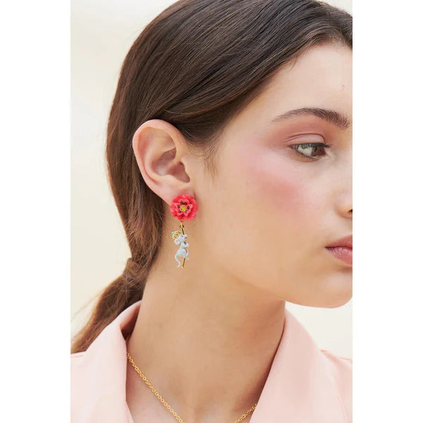 Theé Toto & Dorothy Poppy Stem And Rat Earrings | ANOZ109C/1