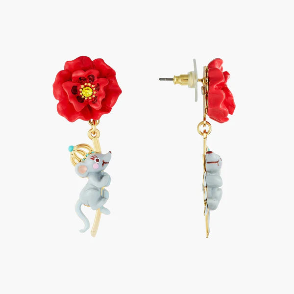 Theé Toto & Dorothy Poppy Stem And Rat Earrings | ANOZ109C/1