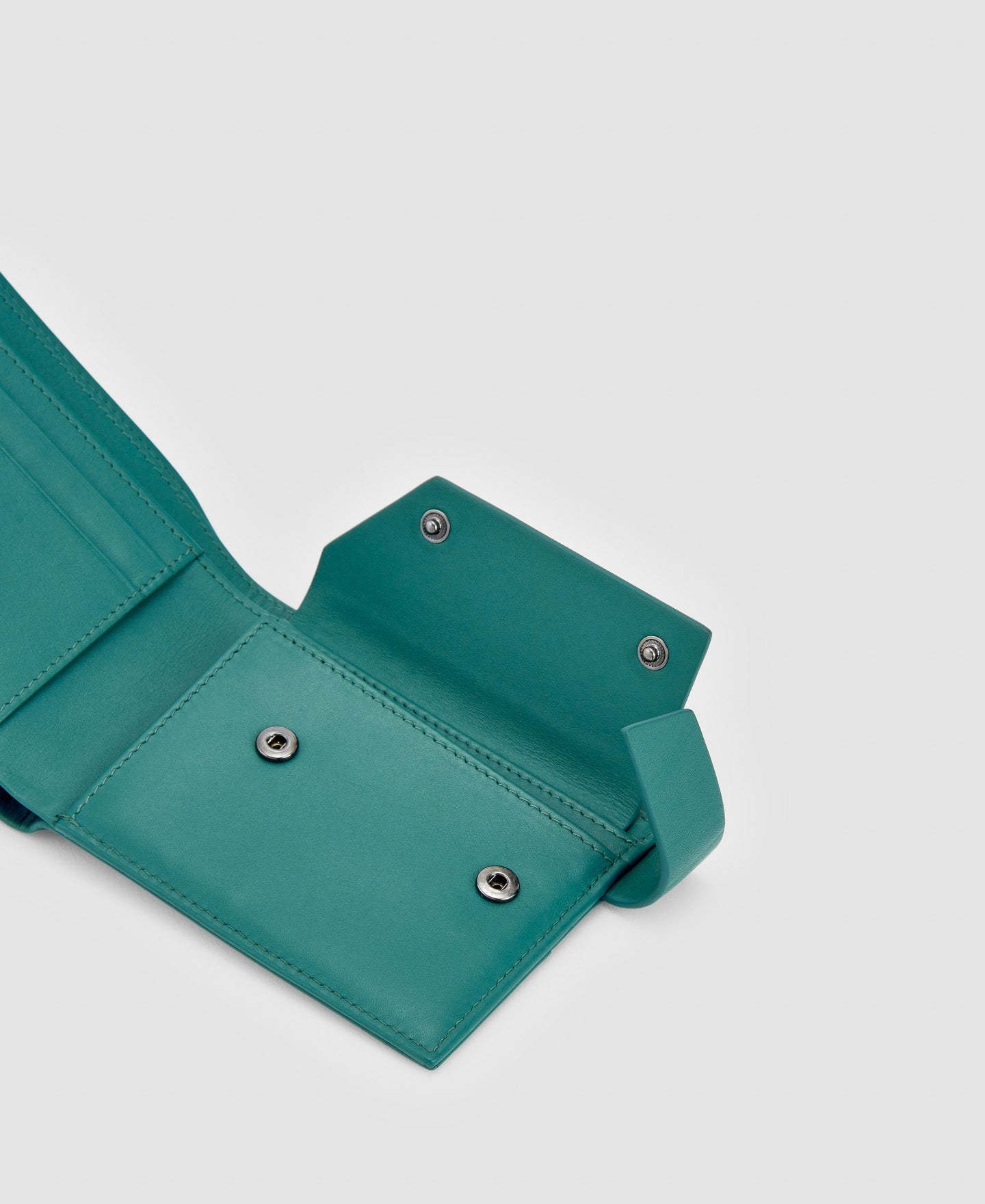 Men Wallet | Turquoise Responsible Leather Mens Wallet by Spanish designer Adolfo Dominguez