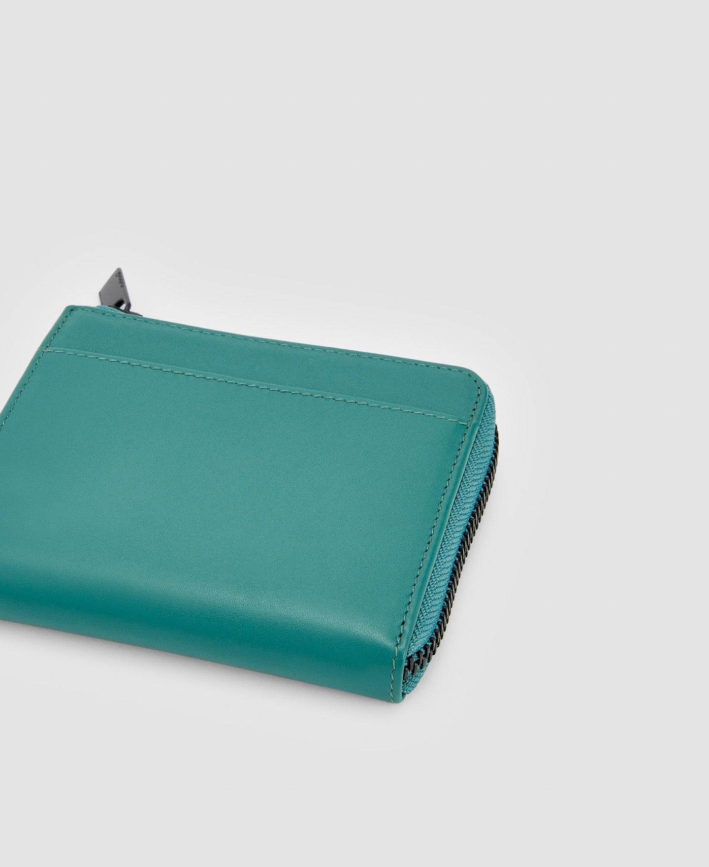 Men Wallet | Turquoise Responsible Leather Wallet by Spanish designer Adolfo Dominguez