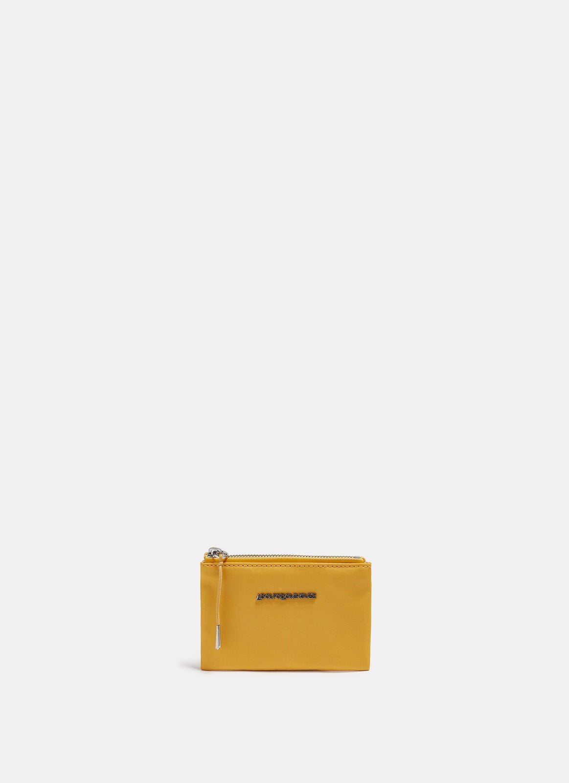 Women Wallet | Yellow Technical Nylon Coin Purse by Spanish designer Adolfo Dominguez