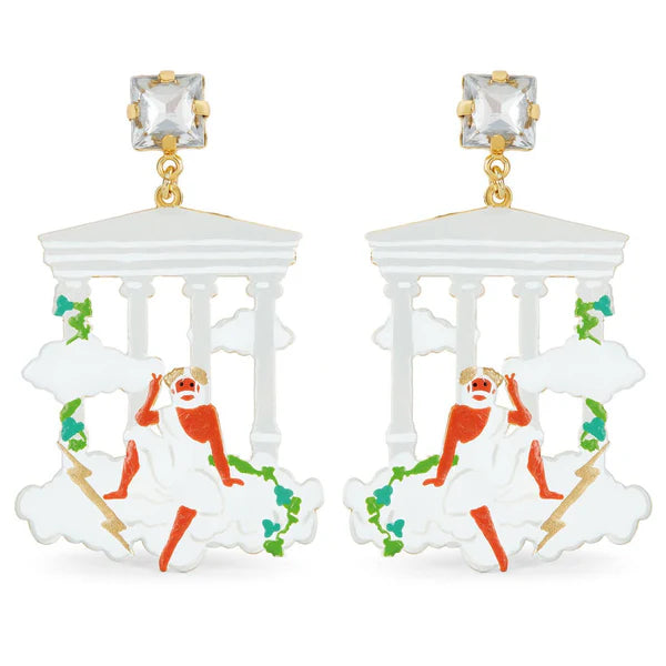 Zeus On Mount Olympus Post Earrings | appd1091