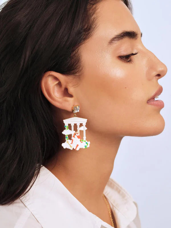 Zeus On Mount Olympus Post Earrings | appd1091