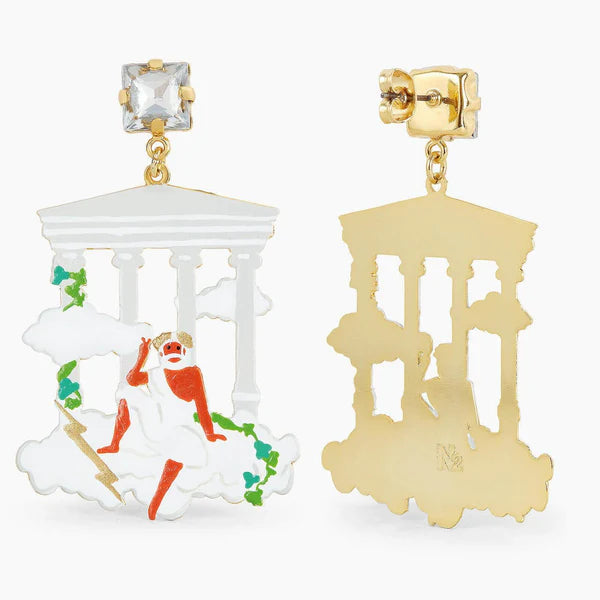 Zeus On Mount Olympus Post Earrings | appd1091