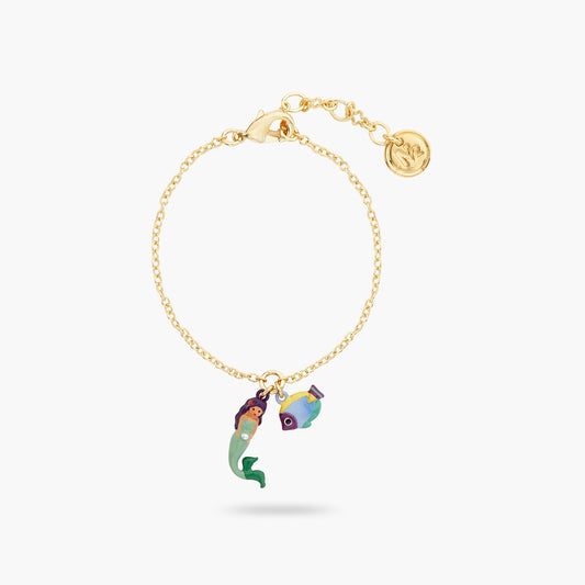 Mermaid And Tropical Fish Charm Bracelet | ATOC2021